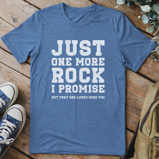 T-Shirt Heather Indigo / S Just One More Rock T-Shirt