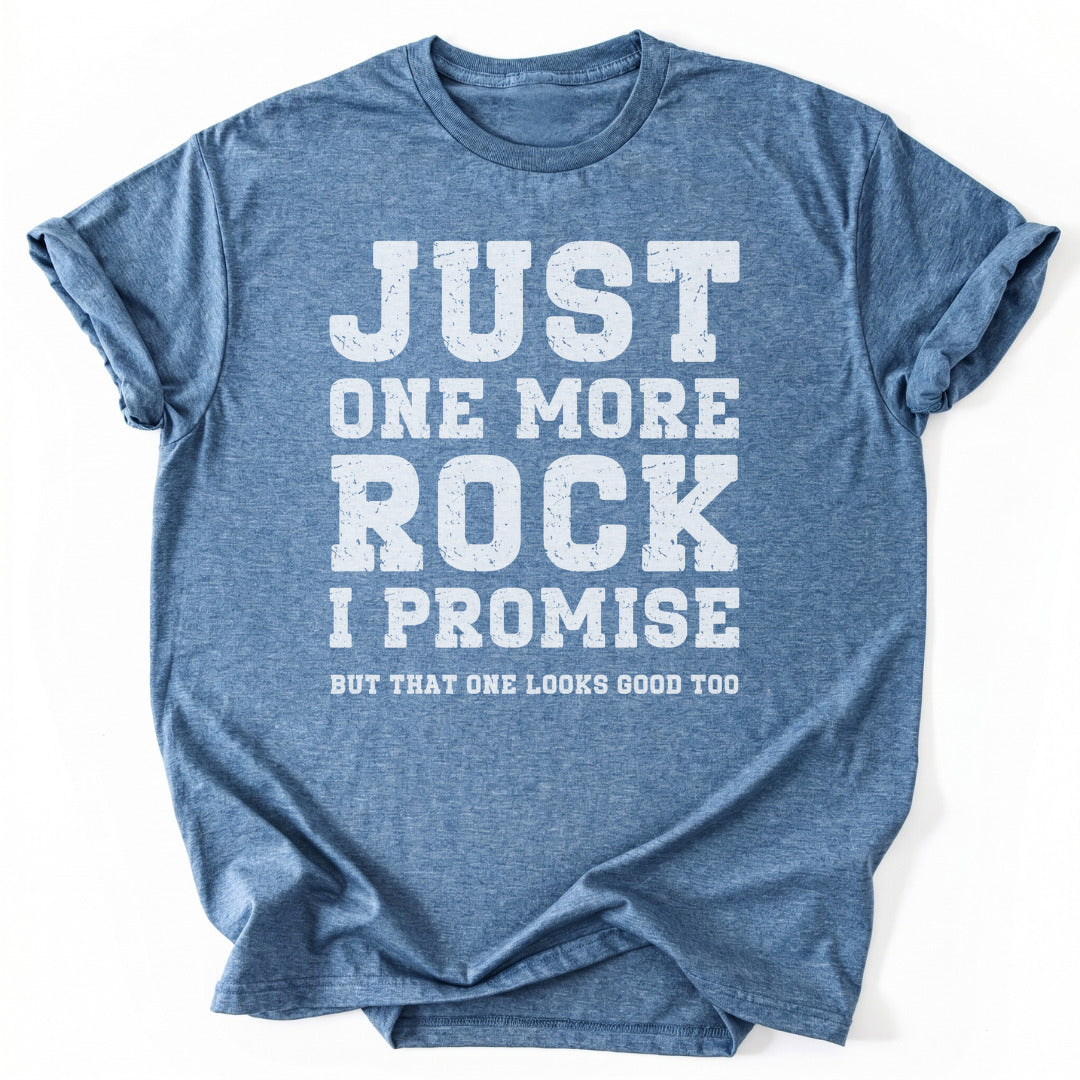 T-Shirt Heather Indigo / S Just One More Rock T-Shirt