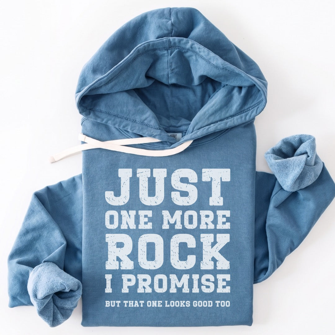 Hoodie Blue Jean / S Just One More Rock Premium Hoodie