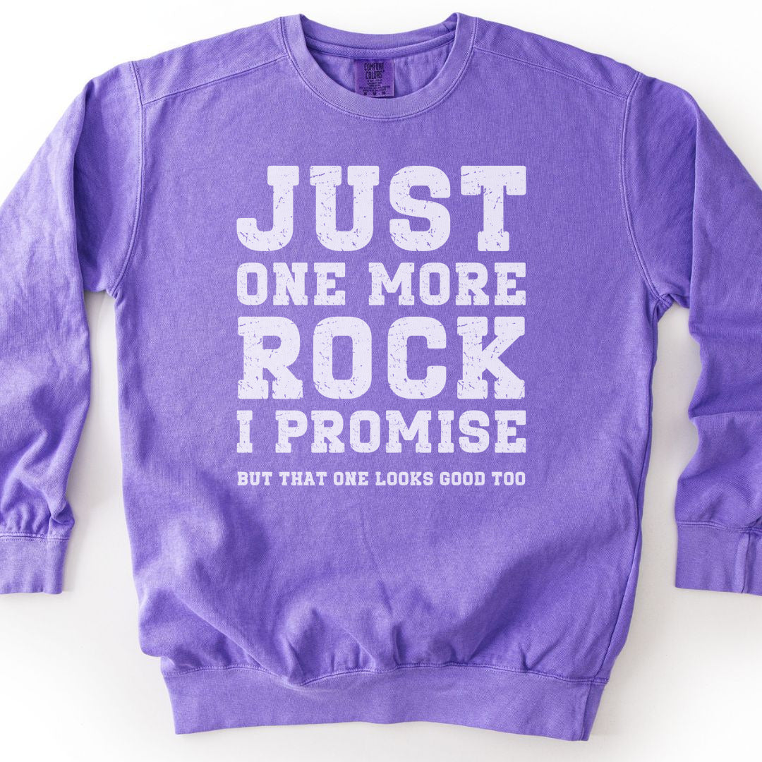 Just One More Rock Premium Sweatshirt - Violet