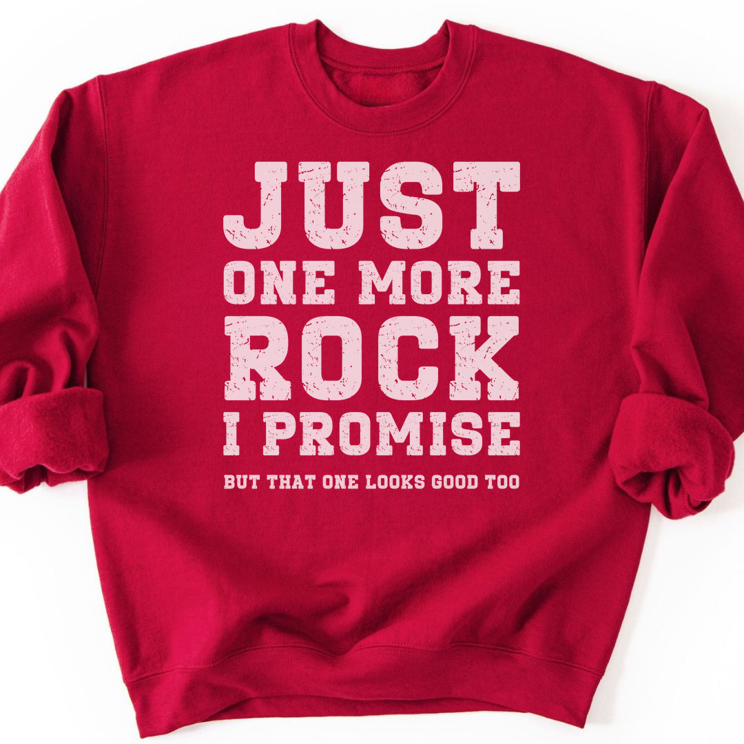 Just One More Rock Sweatshirt - Cardinal Red