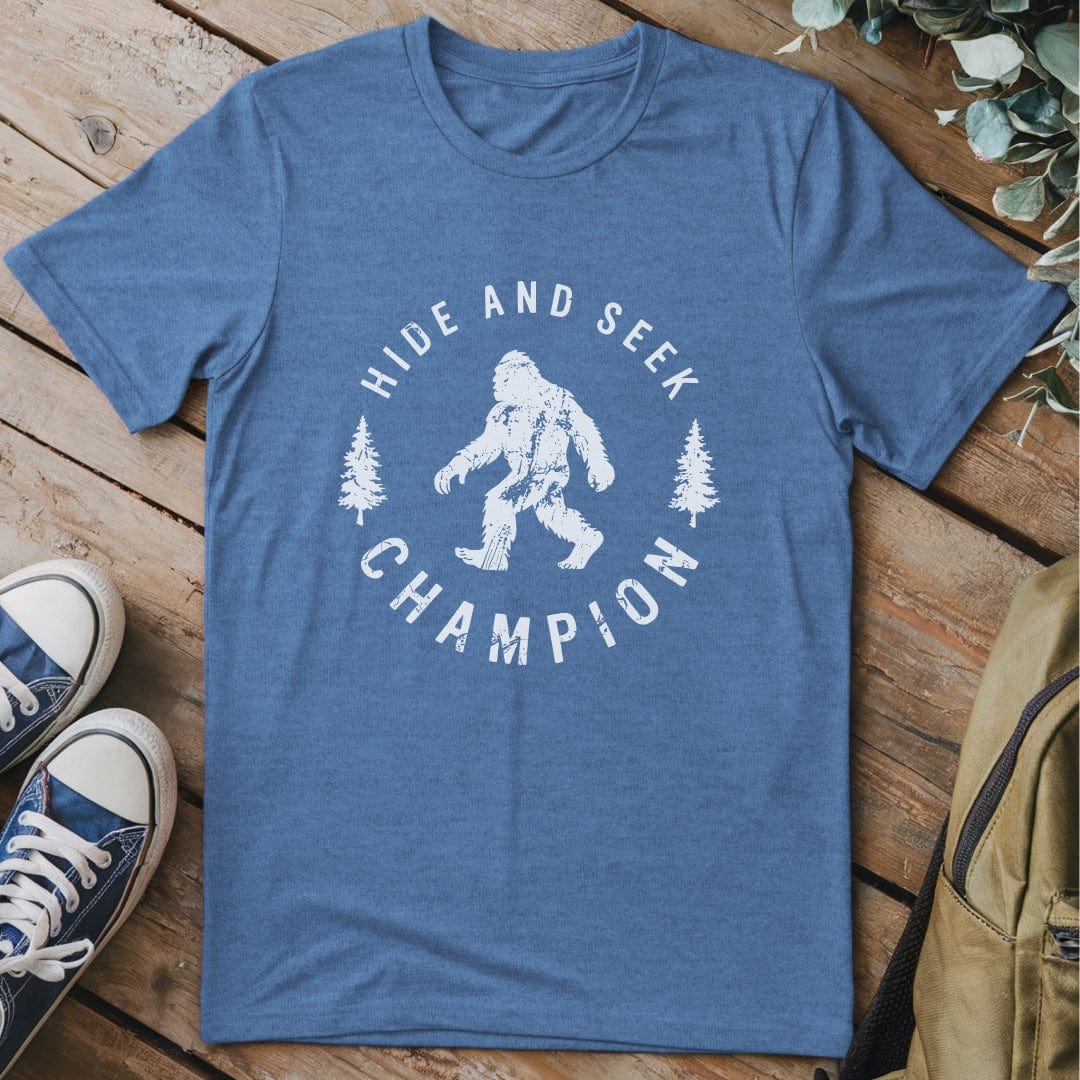 T-Shirt Heather Indigo / S Hide And Seek Champion Bigfoot T-Shirt