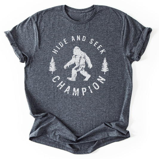 T-Shirt Dark Heather / S Hide And Seek Champion Bigfoot T-Shirt