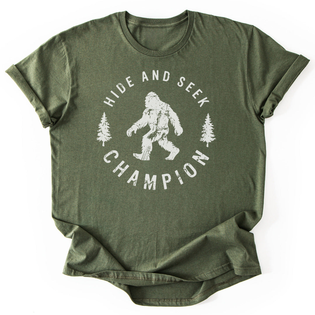 T-Shirt Military Green / S Hide And Seek Champion Bigfoot T-Shirt