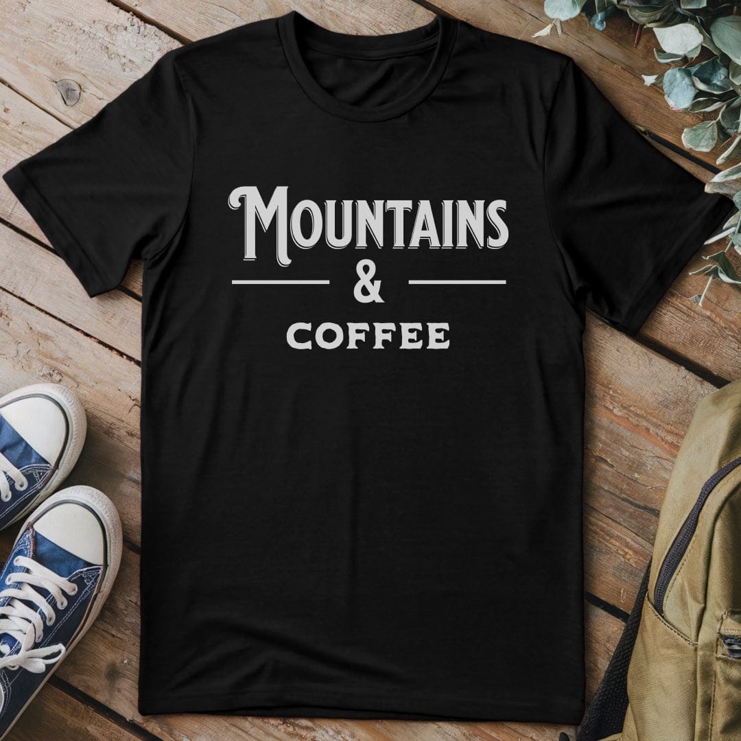 T-Shirt Black / S Mountains & Coffee T-Shirt