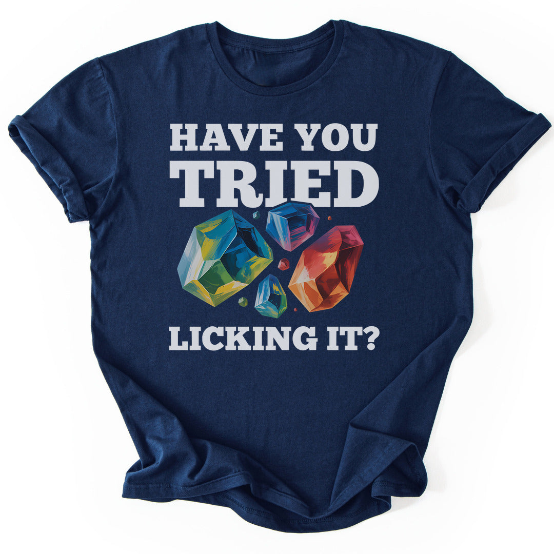 T-Shirt Navy / S Have You Tried - Rock Lover T-Shirt