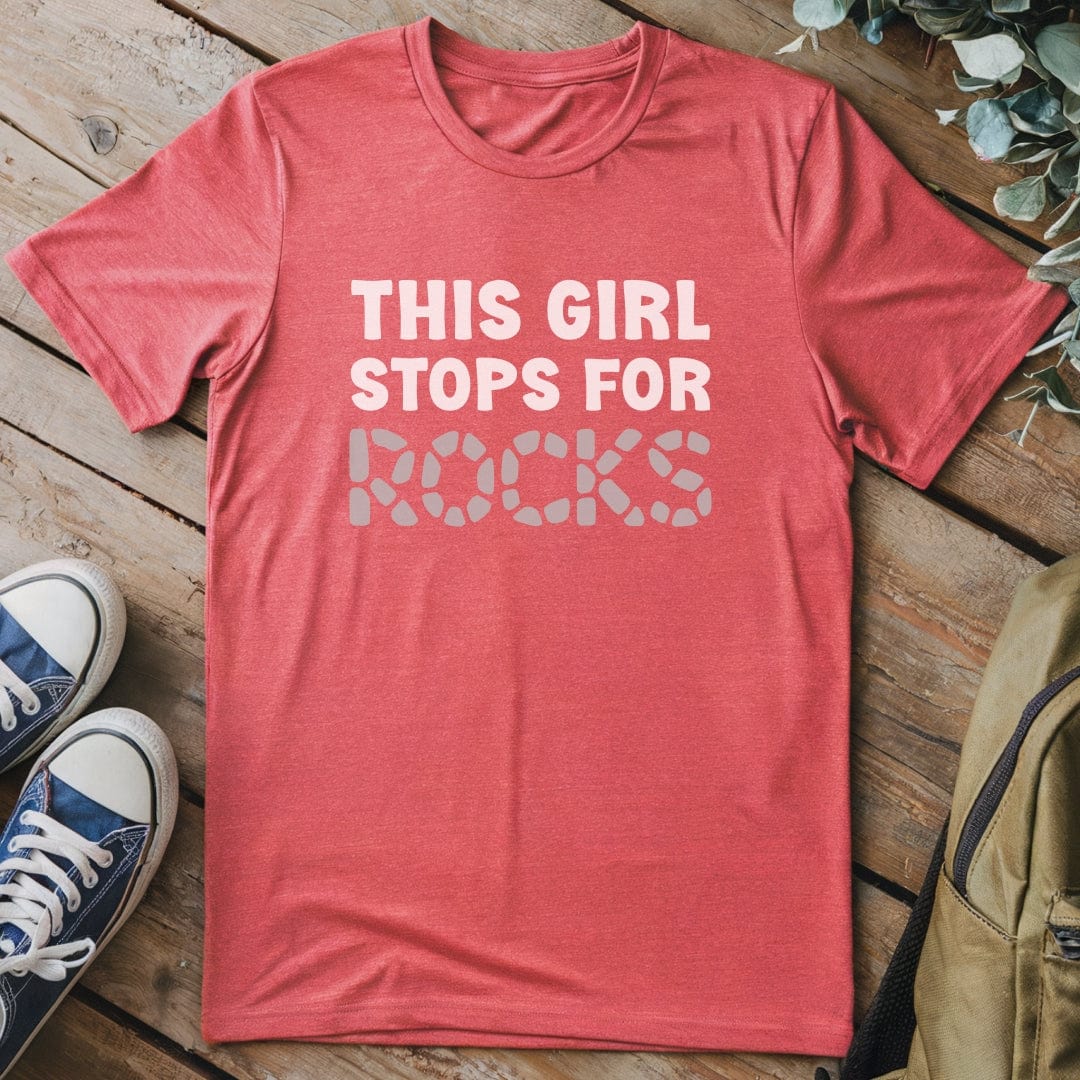 T-Shirt Heather Red / S This Girl - Rock Lover T-Shirt