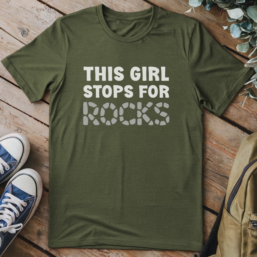 T-Shirt Military Green / S This Girl - Rock Lover T-Shirt
