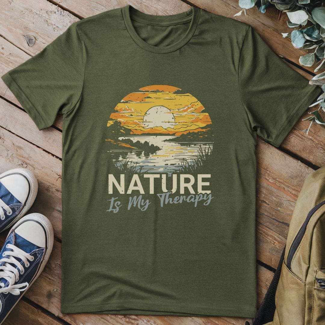 T-Shirt Military Green / S Golden Hour Escape T-Shirt