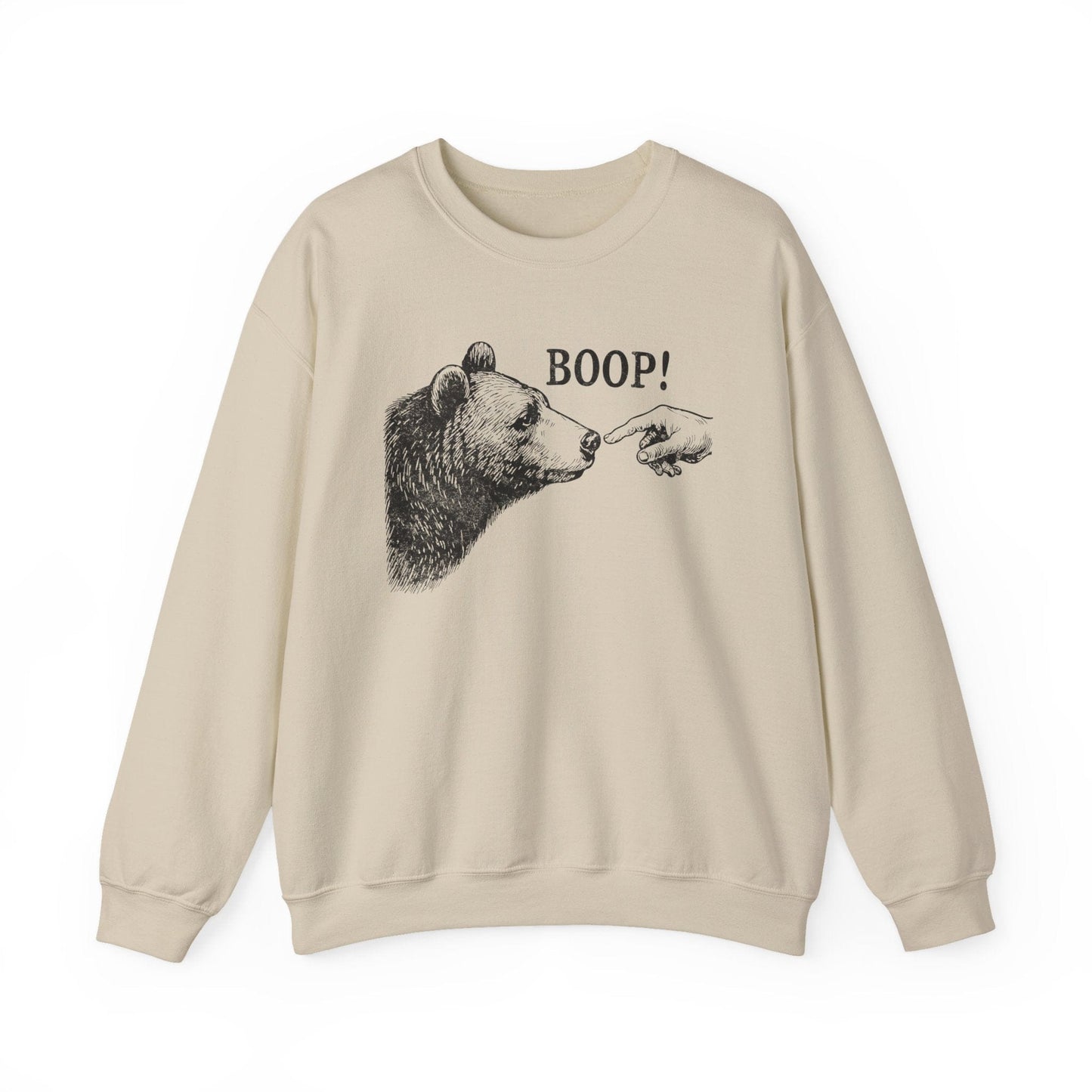 Sweatshirt Sand / S Boop Funny Sweatshirt