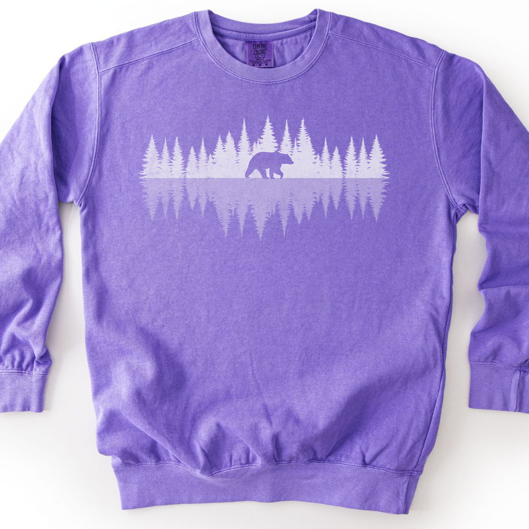 Reflections of the Forest Premium Sweatshirt - Violet