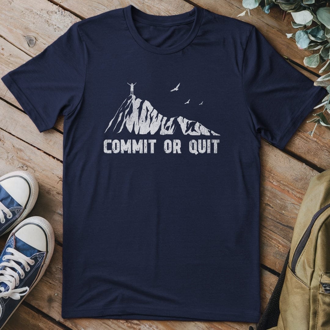 T-Shirt Navy / S Commit Or Quit T-Shirt