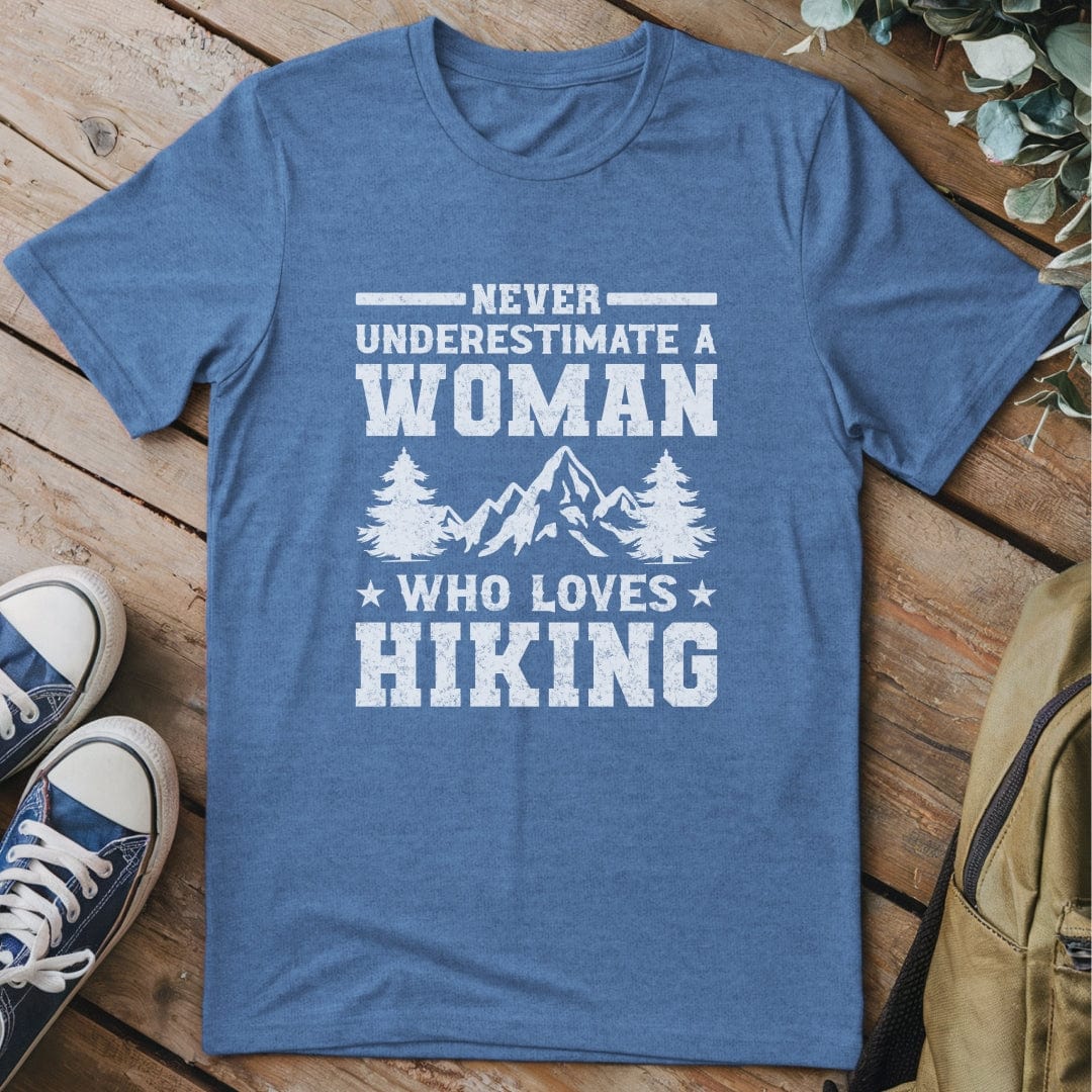 T-Shirt Heather Indigo / S Never Underestimate A Woman T-Shirt