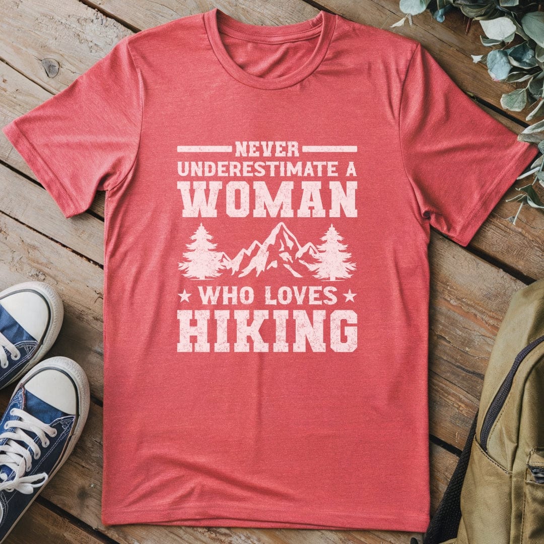 T-Shirt Heather Red / S Never Underestimate A Woman T-Shirt