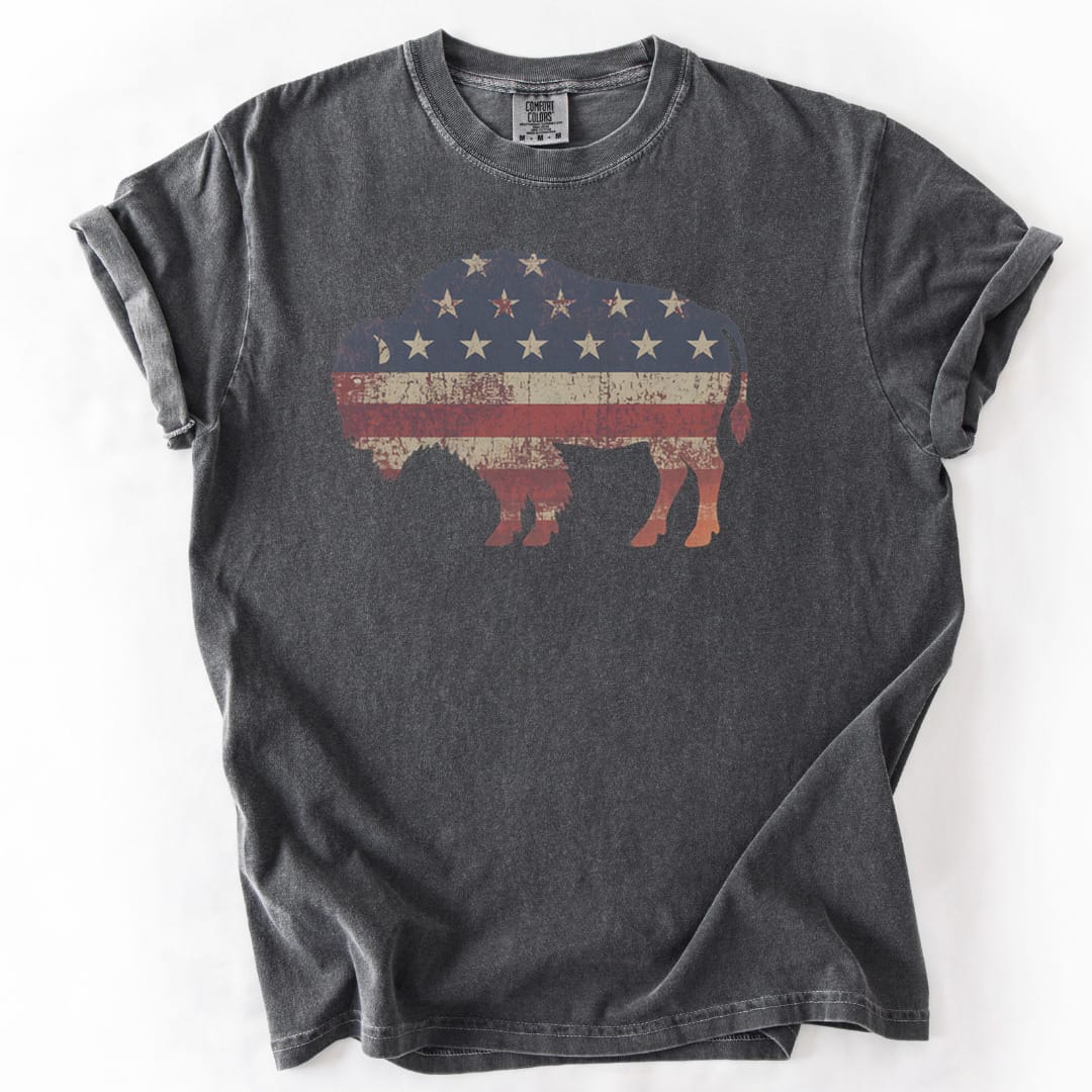 T-Shirt Pepper / S American Bison Premium