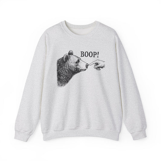 Sweatshirt Ash / S Boop Funny Sweatshirt