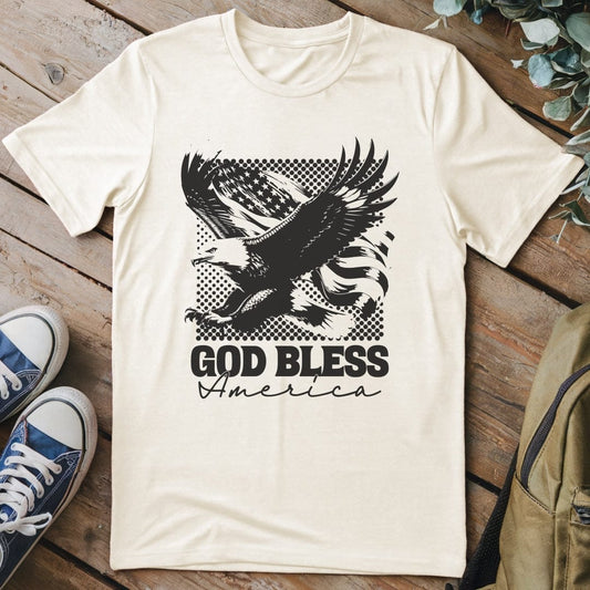 T-Shirt Natural / S God Bless America T-Shirt