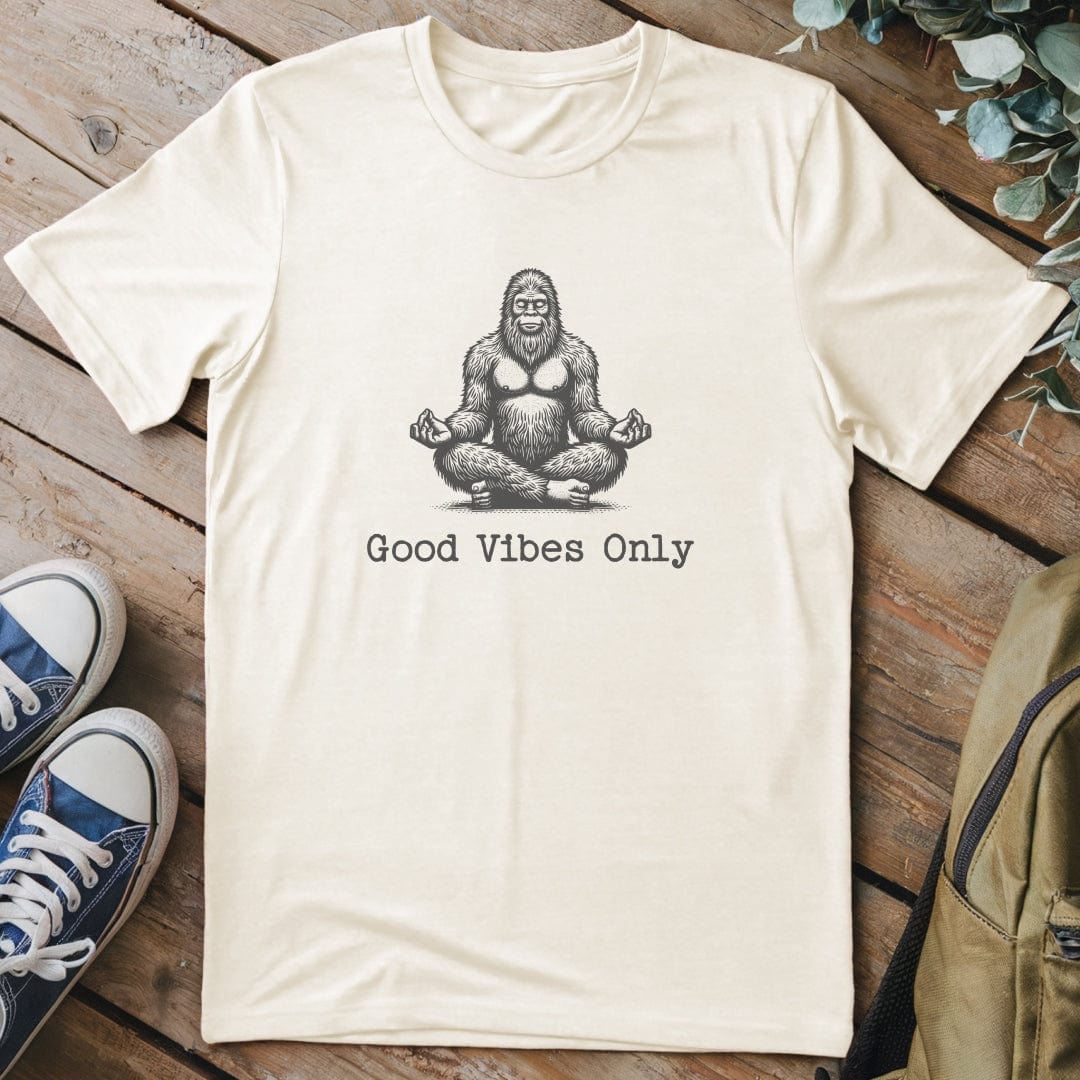T-Shirt Natural / S Good Vibes Only Bigfoot T-Shirt