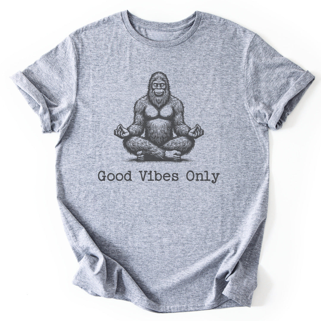 T-Shirt Sport Grey / S Good Vibes Only Bigfoot T-Shirt