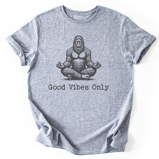 T-Shirt Sport Grey / S Good Vibes Only Bigfoot T-Shirt