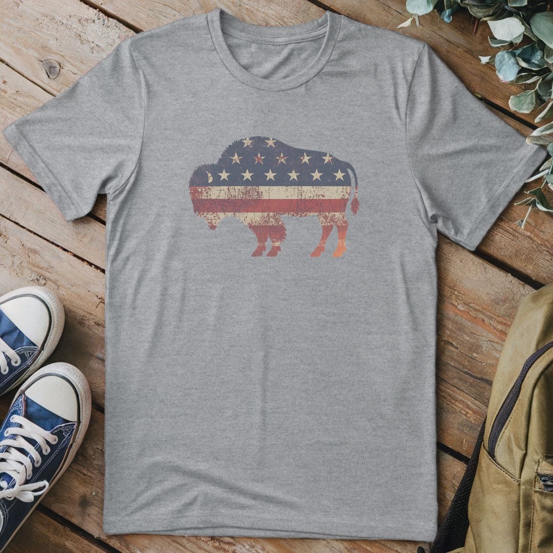T-Shirt Sport Grey / S American Bison T-Shirt