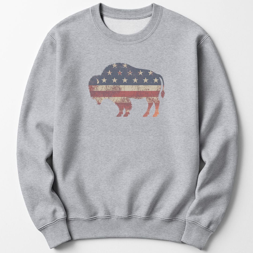 Sweatshirt Sport Grey / S American Bison Sweatshirt