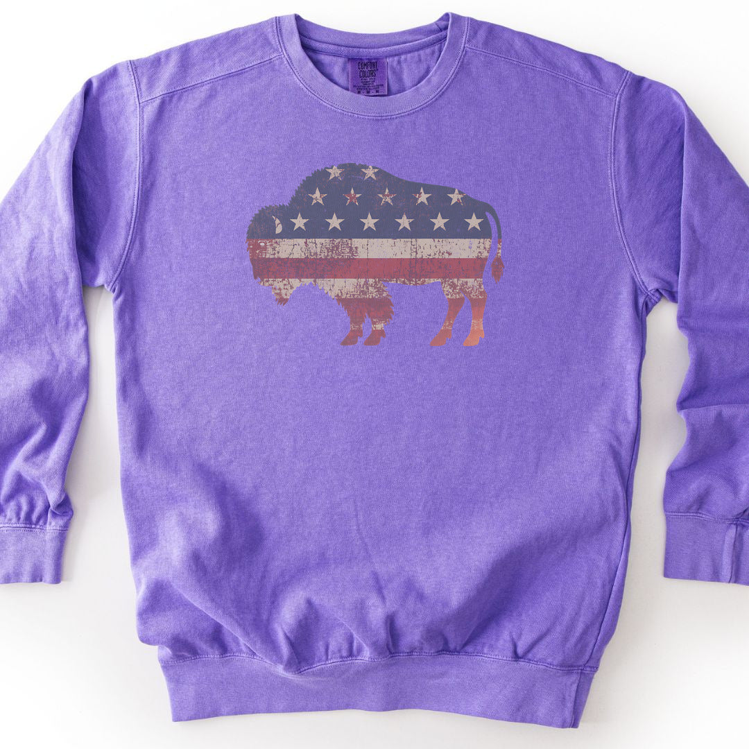 American Bison Premium Sweatshirt - Violet