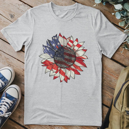 T-Shirt Sport Grey / S Patriotic Sunflower T-Shirt
