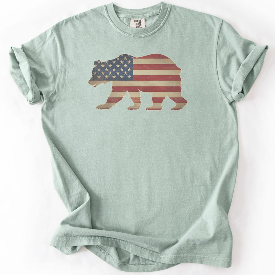 T-Shirt Bay / S Patriotic Bear Premium