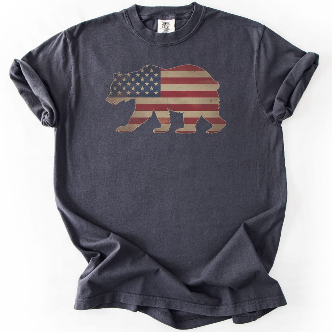 T-Shirt Graphite / S Patriotic Bear Premium