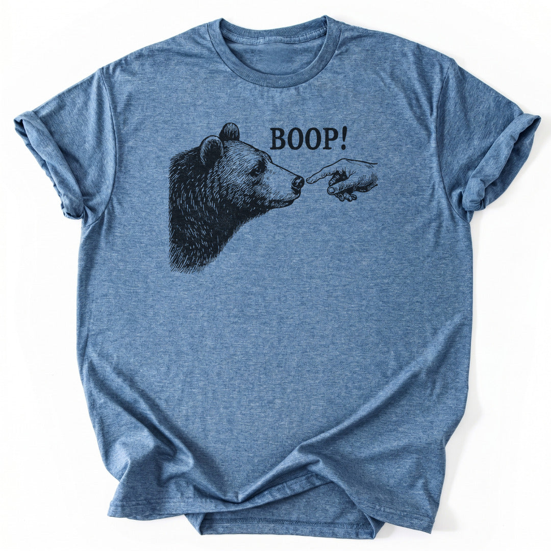 T-Shirt Heather Indigo / S Boop Funny T-Shirt
