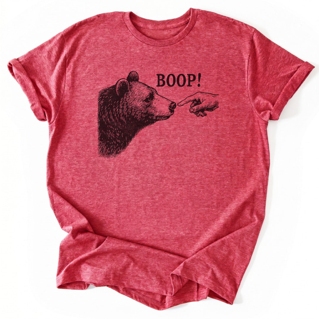 T-Shirt Heather Red / S Boop Funny T-Shirt