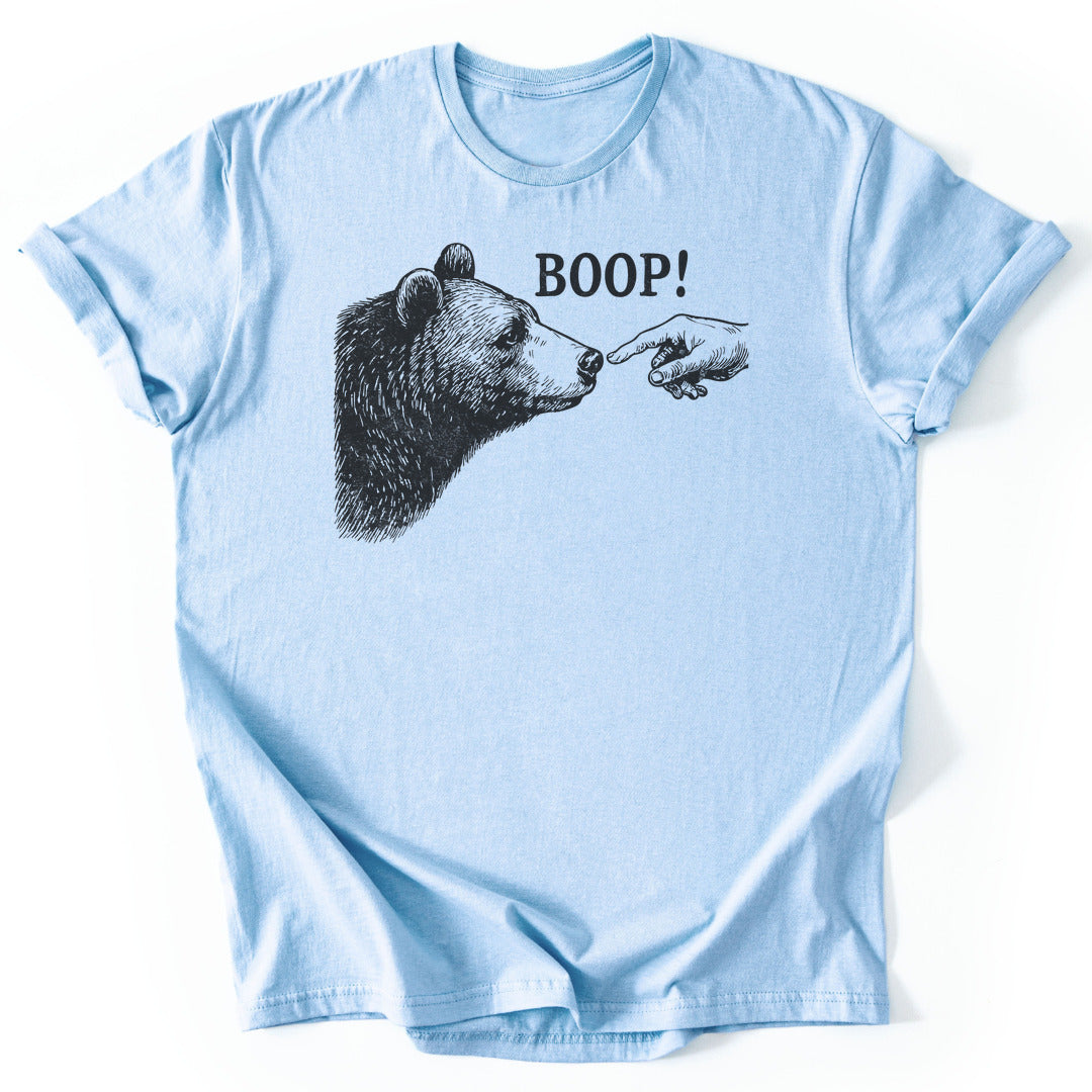 T-Shirt Light Blue / S Boop Funny T-Shirt
