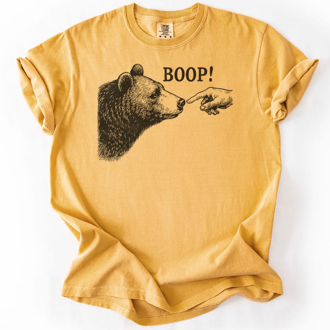 T-Shirt Mustard / S Boop Funny Premium