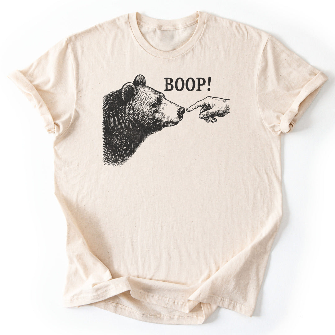 T-Shirt Natural / S Boop Funny T-Shirt