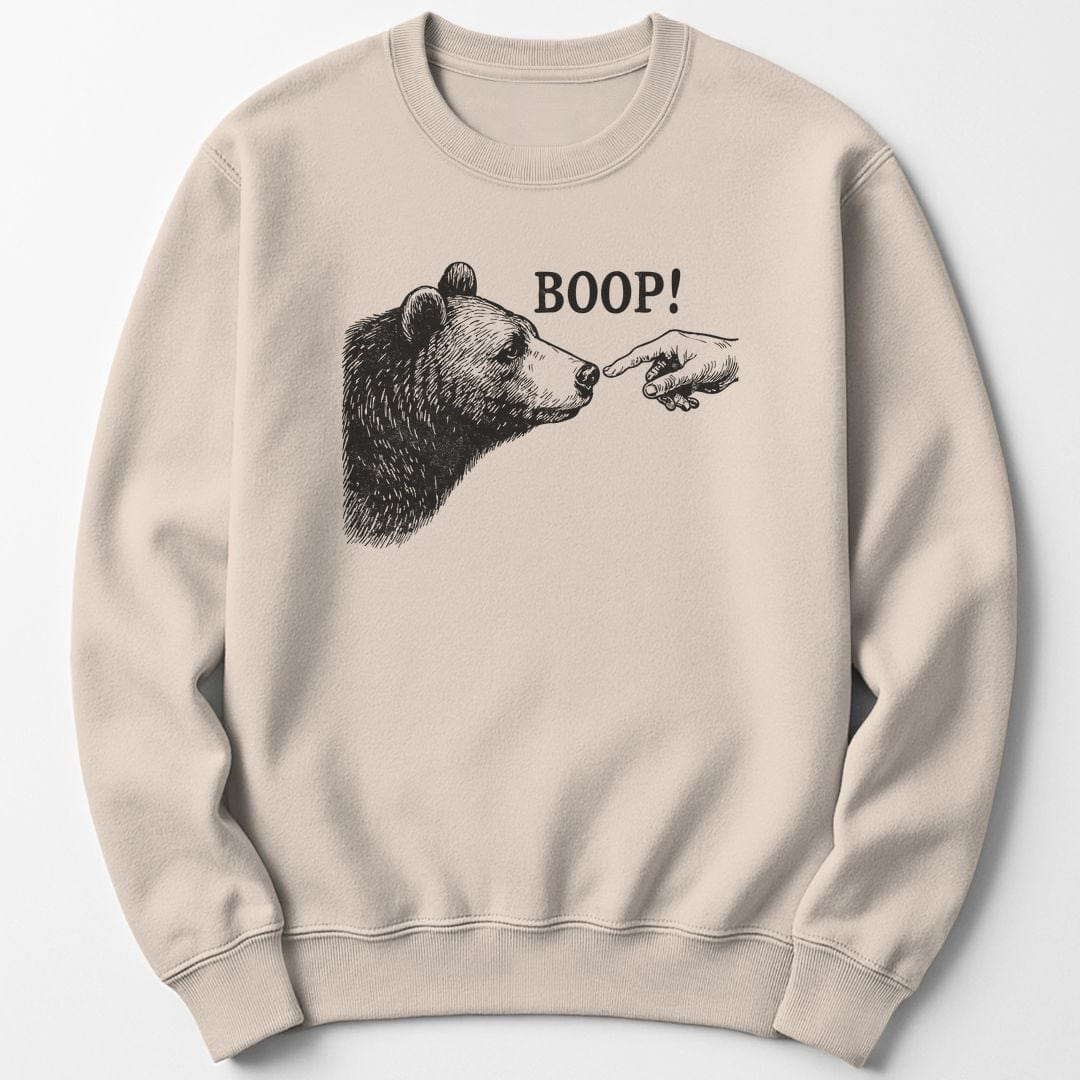 Sweatshirt Sand / S Boop Funny Sweatshirt