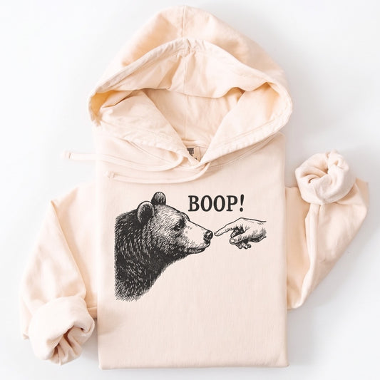 Hoodie Ivory / S Boop Funny Premium Hoodie