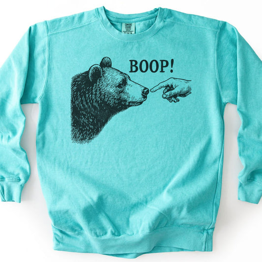 Boop Funny Premium Sweatshirt - Chalky Mint