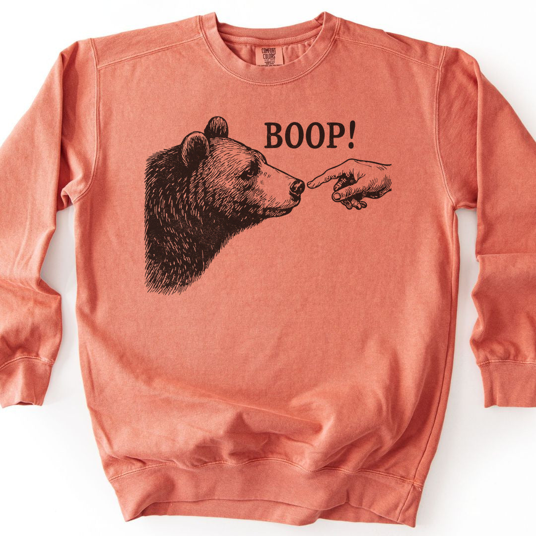 Boop Funny Premium Sweatshirt - Terracotta