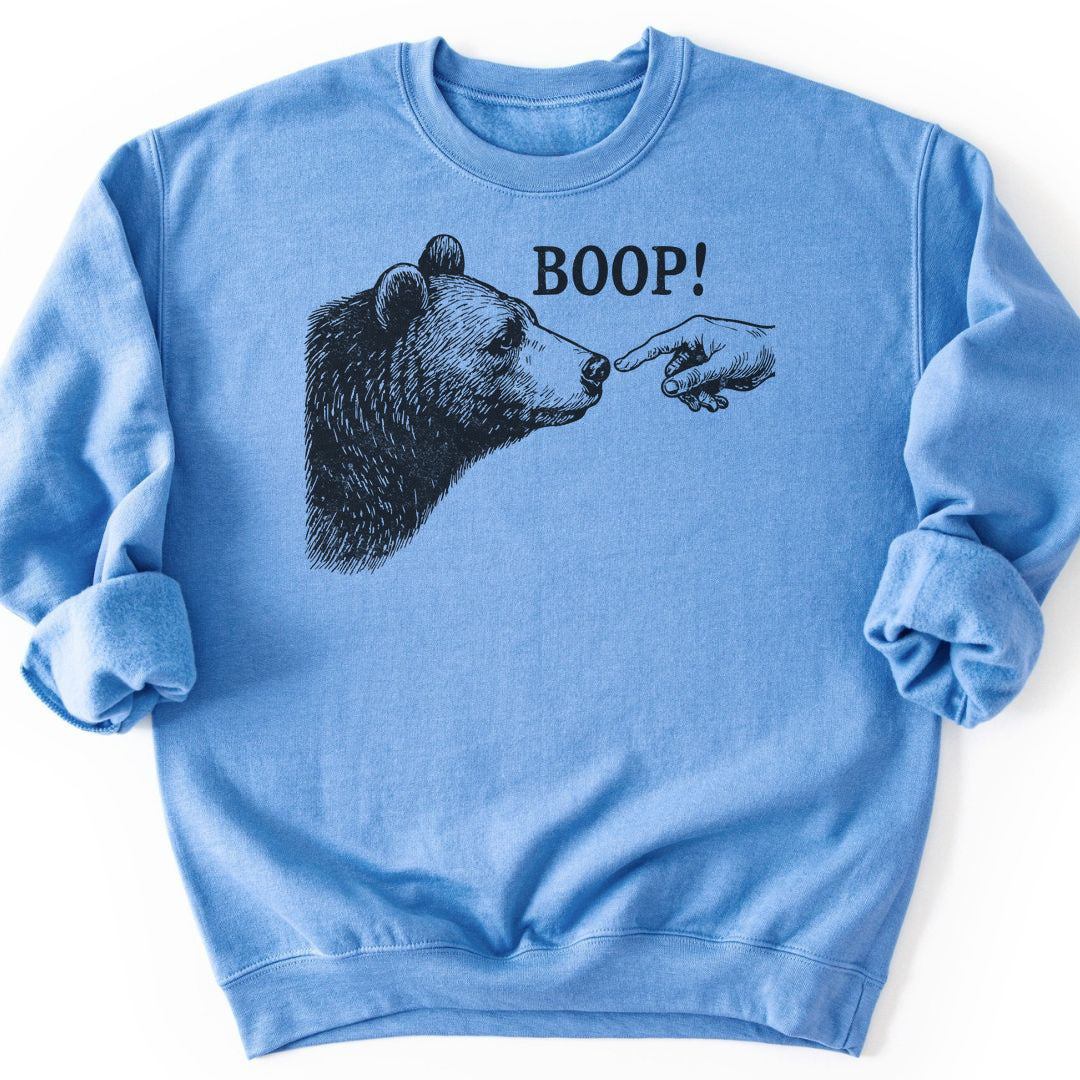 Boop Funny Sweatshirt - Carolina Blue