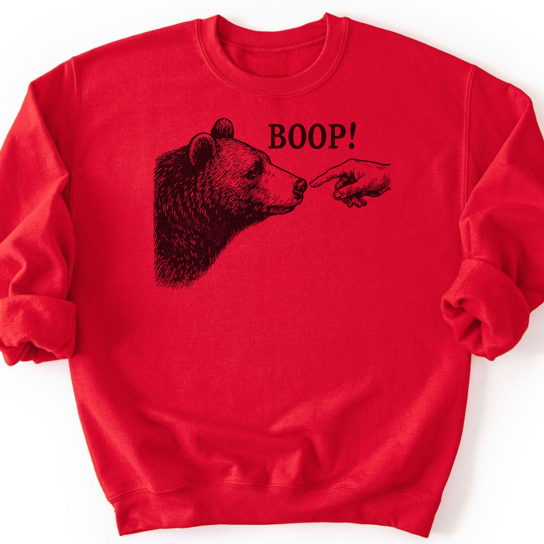 Boop Funny Sweatshirt - Red