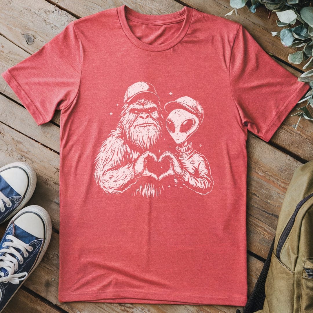T-Shirt Heather Red / S We Believe Funny T-Shirt