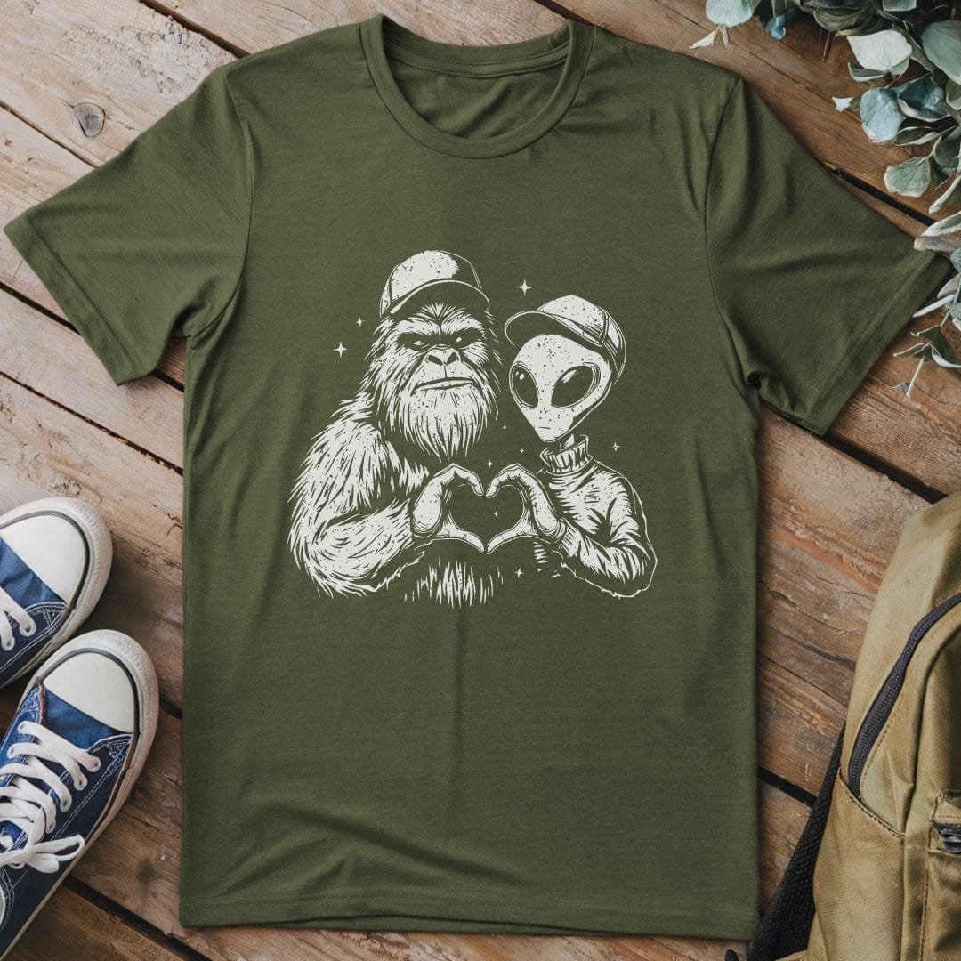 T-Shirt Military Green / S We Believe Funny T-Shirt