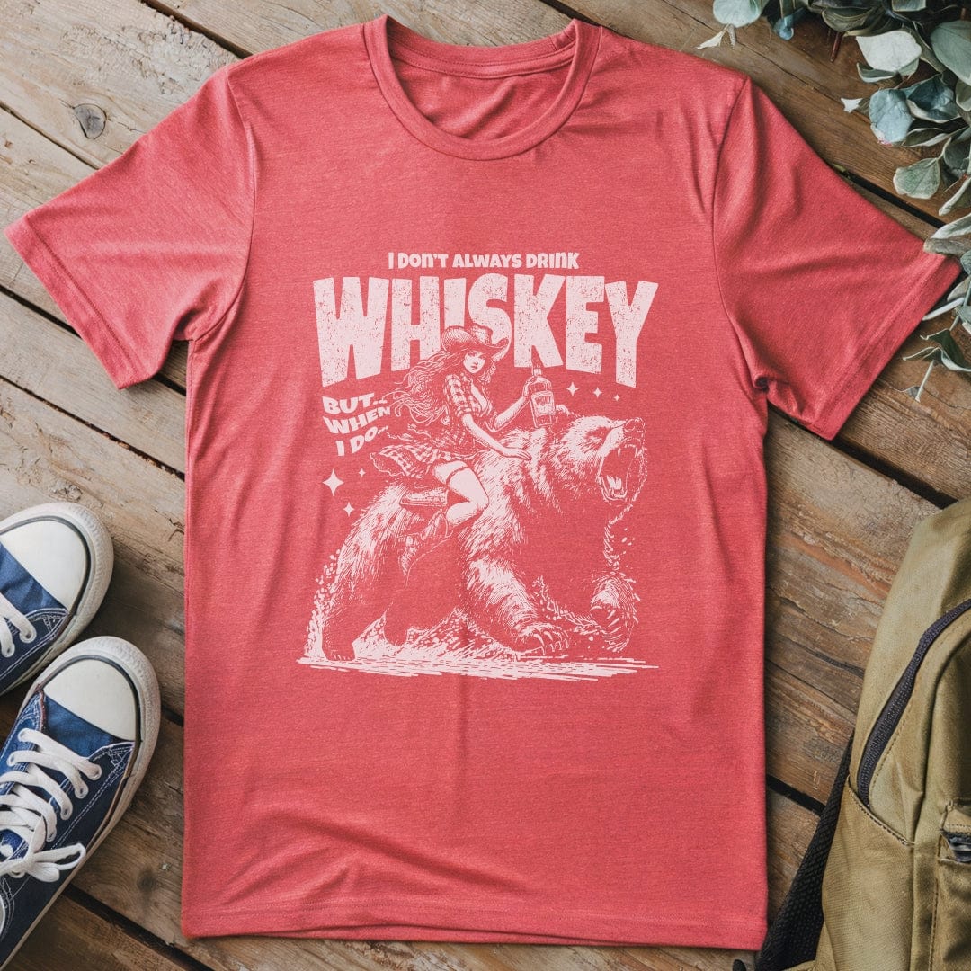 T-Shirt Heather Red / S Whiskey Funny T-Shirt