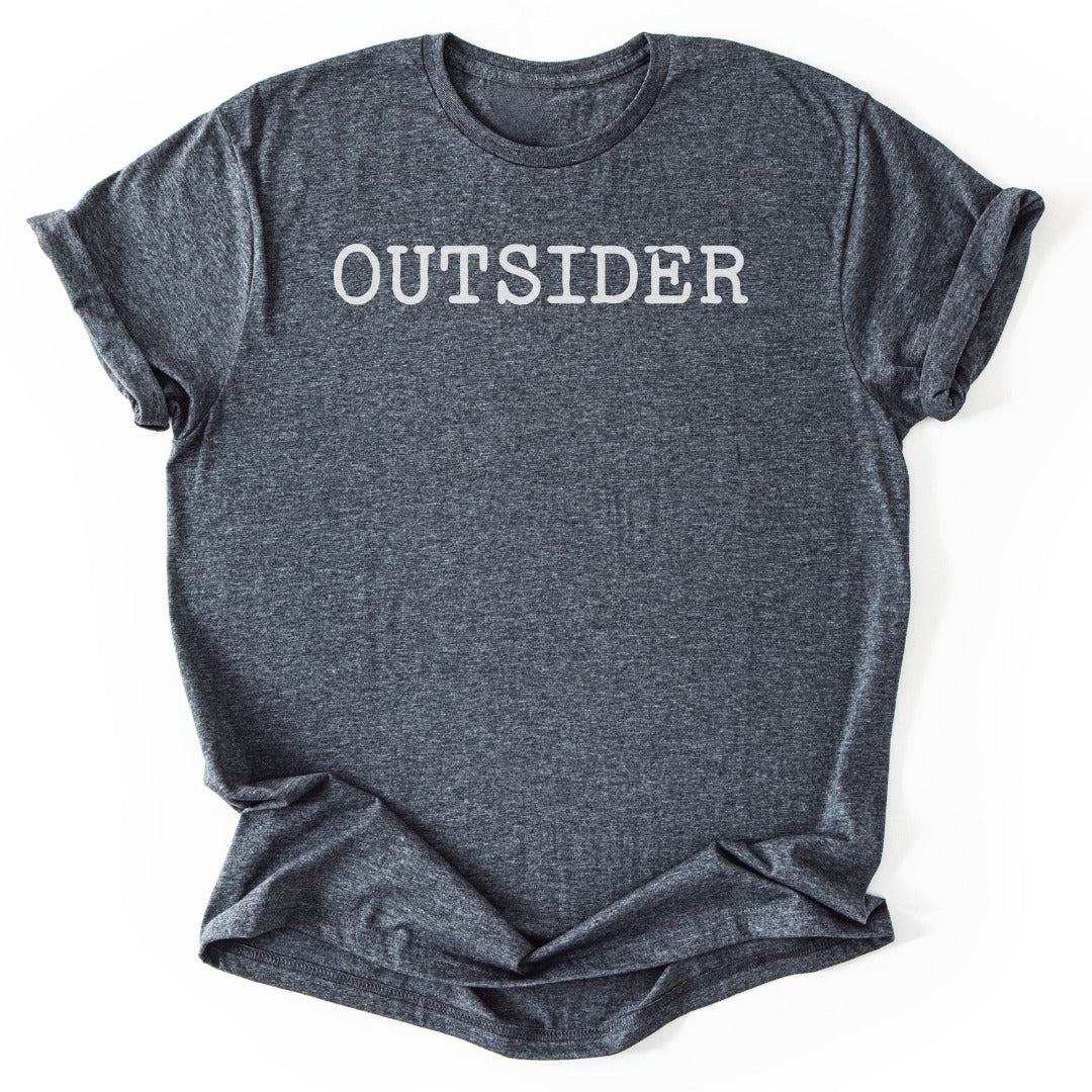 T-Shirt Dark Heather / S Outsider Funny T-Shirt