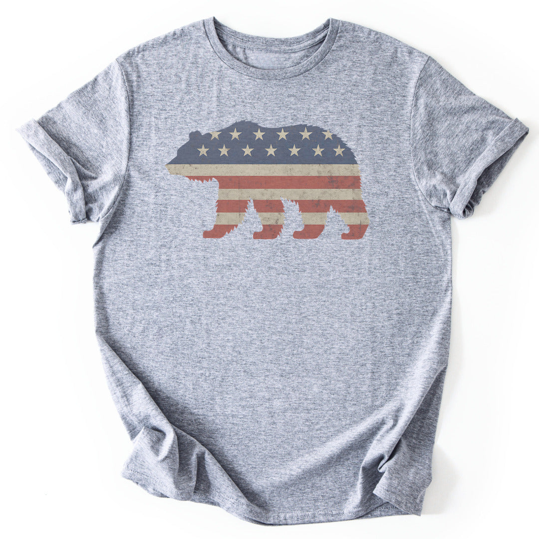 T-Shirt Sport Grey / S USA Bear T-Shirt