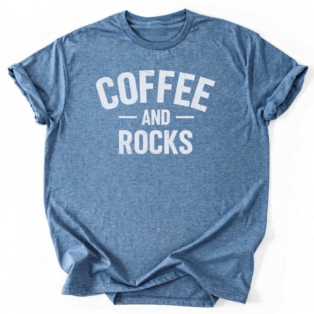 T-Shirt Heather Indigo / S Coffee & Rocks T-Shirt