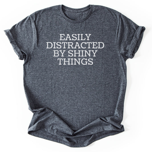 T-Shirt Dark Heather / S Easily Distracted By Birds T-Shirt