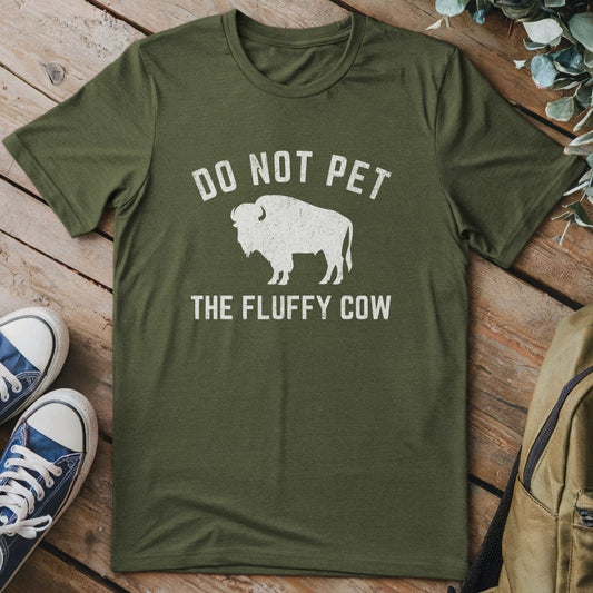 T-Shirt Military Green / S Fluffy Cow T-Shirt