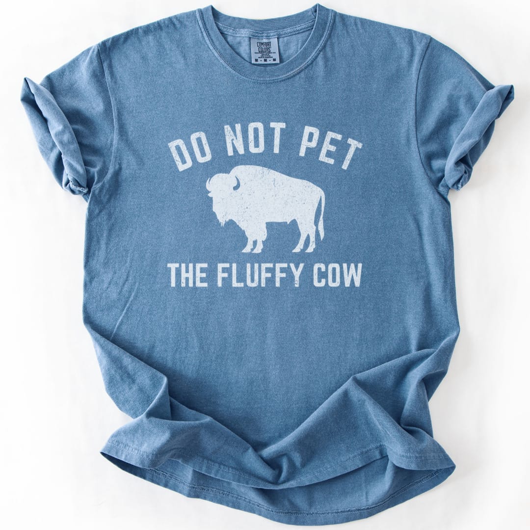 T-Shirt Blue Jean / S Fluffy Cow Premium